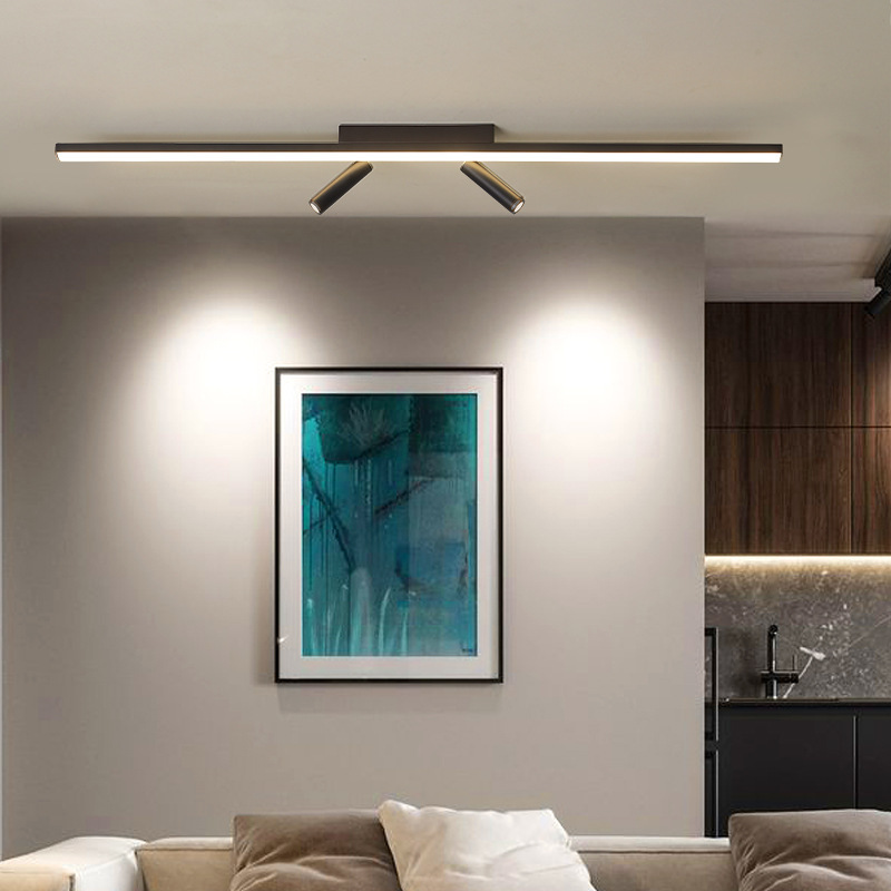 Creative home living room lamp TV wall clothing store mall ceiling spotlight corridor aisle lamp Nordic track lamp