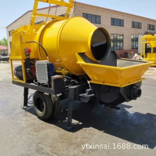 搅拌拖泵 配置450-500搅拌筒与40型混泥土泵 液压搅拌拖泵