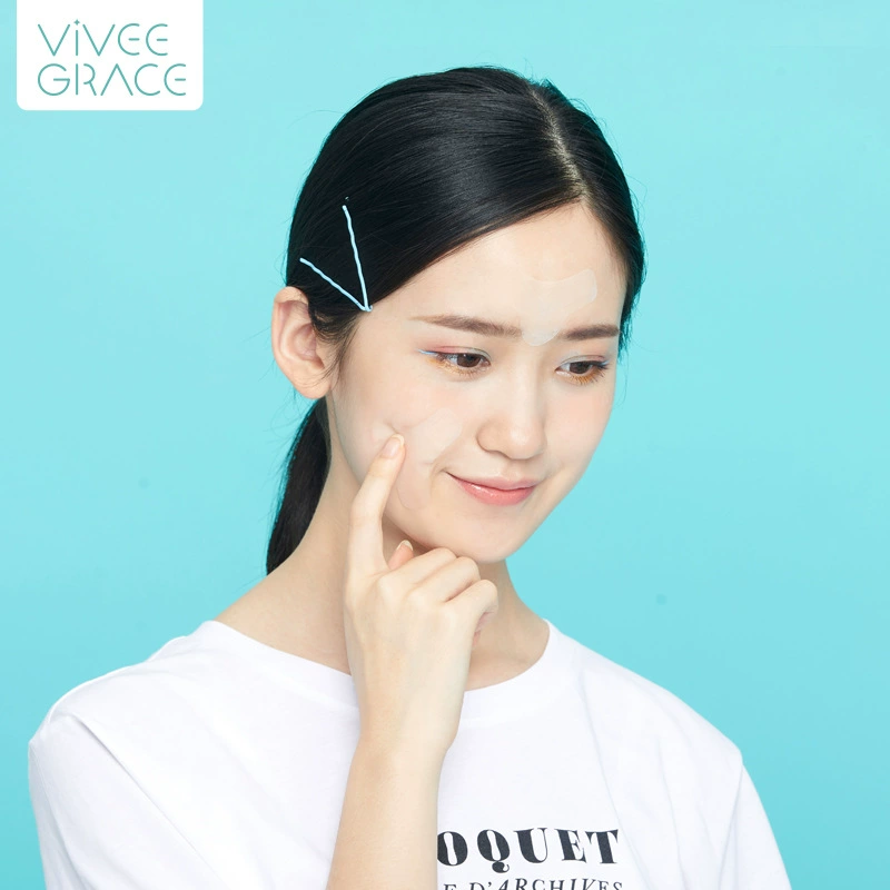 Анти‑морщинные наклейки для лица (VIVEE GRACE) — пластыри на лоб, надбровье и области глаз‑мордочек, 3 варианта цвета