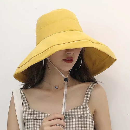 Foldable and convenient resort style fisherman hat retro basin hat summer beach hat wholesale