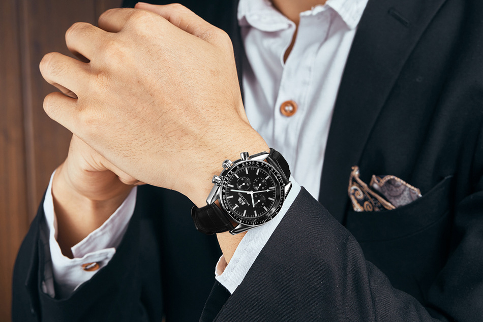 Fully Automatic Mechanical Multi-Function Strong Luminous Steel Strap Men's Watch AUTOMATIC WATCH_voghion.com