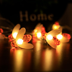 Step across the hot-selling LED solar bee light string outdoor waterproof courtyard decoration light Christmas holiday decoration light