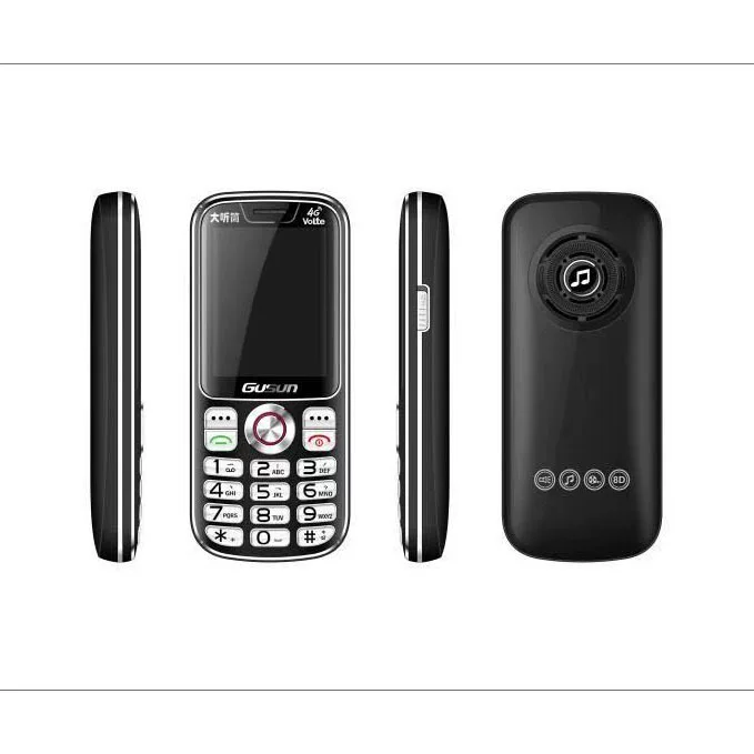 Loudspeaker for elderly, battery, flashlight, support function for all network communication standards, big battery