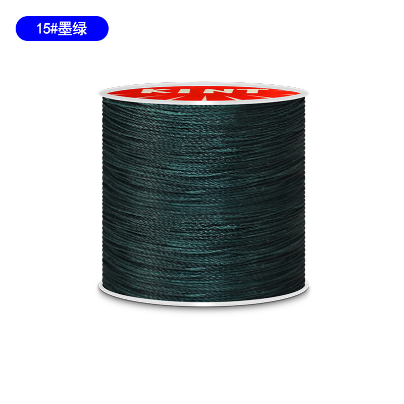 Cuerda de algodón KNT cuerda de poliéster cuerda trenzada de color hilo de cera de cuero DIY cuero hecho a mano redondo hilo de cera pulsera cuerda de cabeza