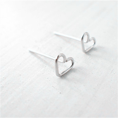 Fashion Heart Plating Alloy No Inlaid Earrings Ear Studs display picture 14