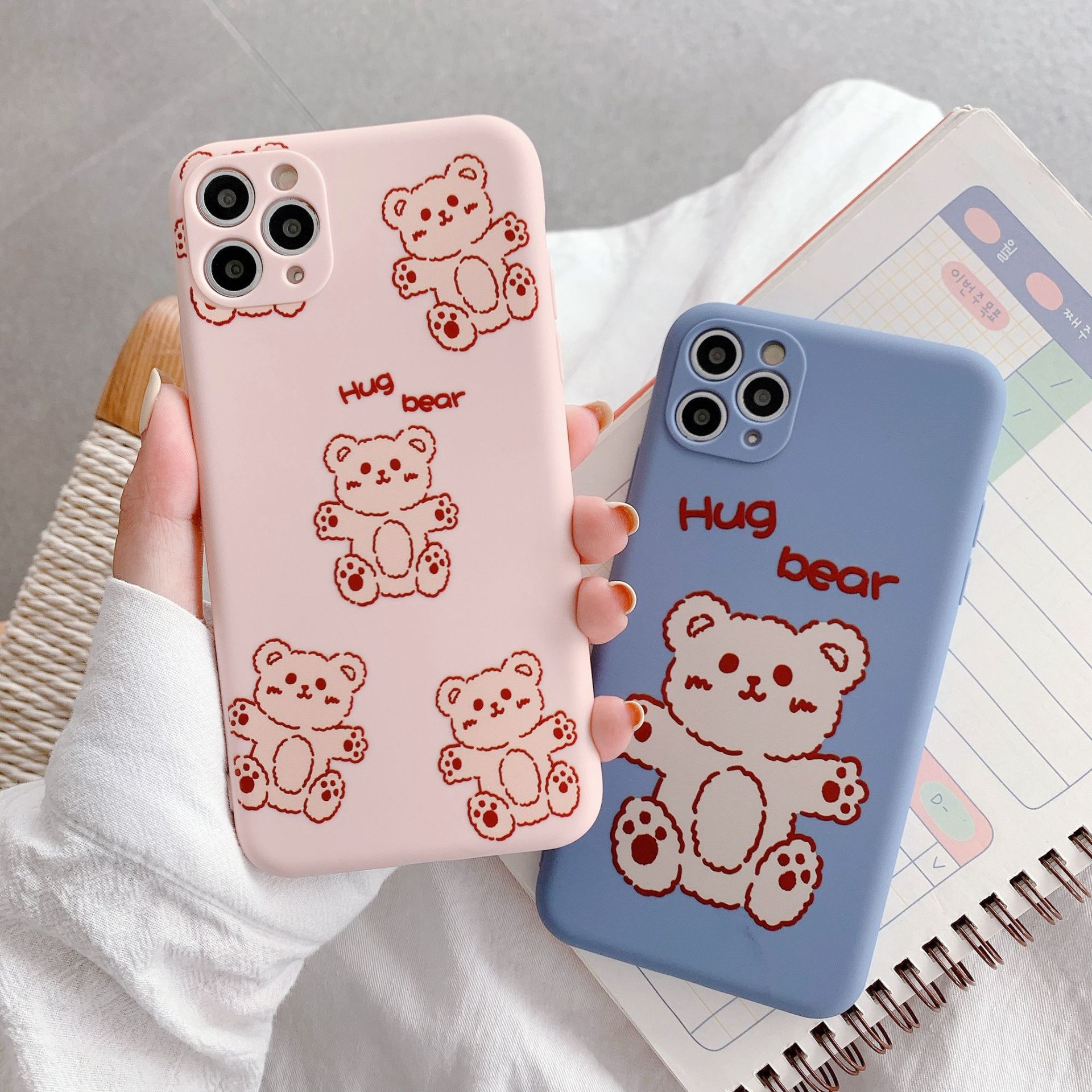 Precision Hole Mobile Phone Case Iphone 11 Huawei Oppo Vivo Xiaomi Matte Cartoon Protective Case Wholesale Nihaojewelry display picture 3