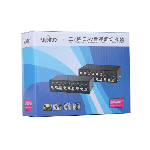 MT-Vicom MT-431AV 4-port AV switch, four-in-one-out, three-lotus, 4-in-1 audio and video switch