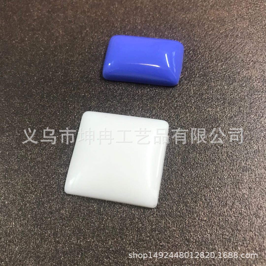 厂家直销树脂方片27*27树脂长方片25*15MM 耳饰配件 手工材料