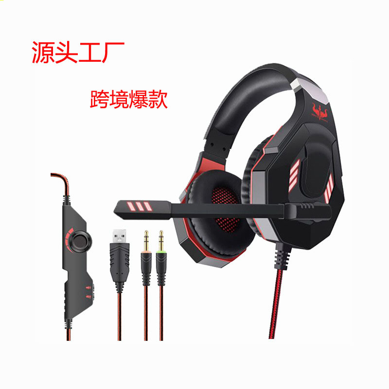 Cross-border explosions OVLENG/orangge GT92 GT93 Luminous Gaming computer headset 3.5