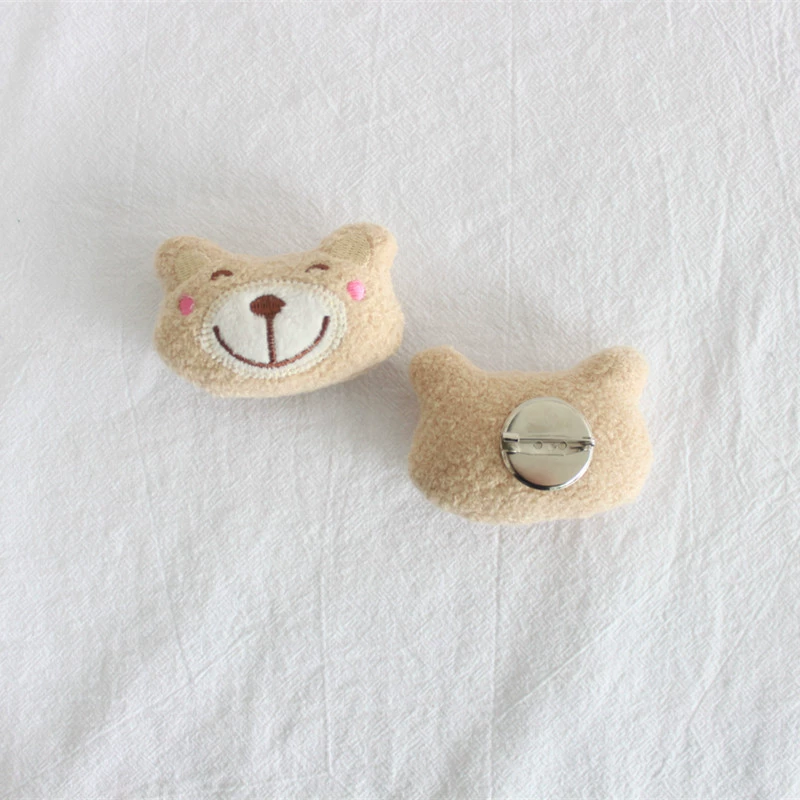 Nuby, мультяшная брошь-кофе, аксессуар, с маленькими медведями