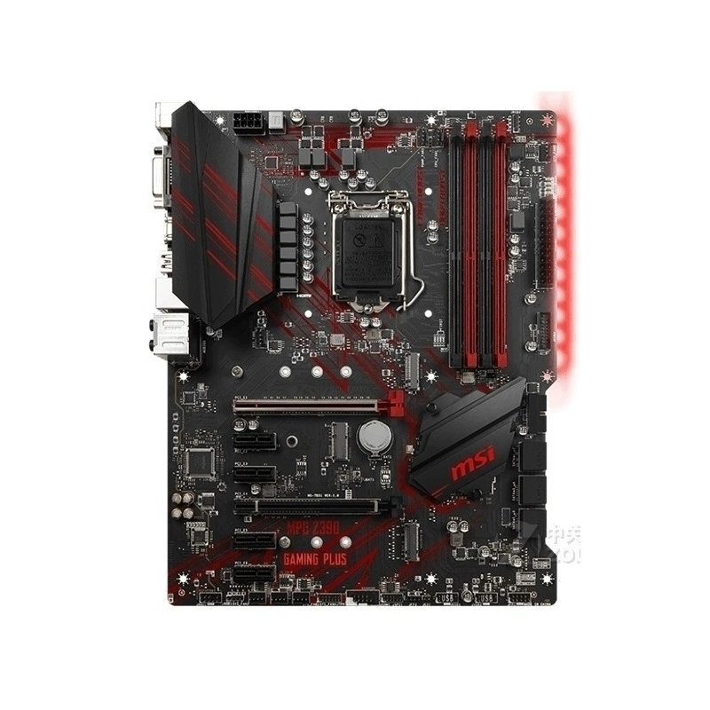 Материнская плата для э-спортов Micro-Star MPG Z390 Gaming Plus поддерживает процессор CPU 8.9 поколения 1151 иглового типа
