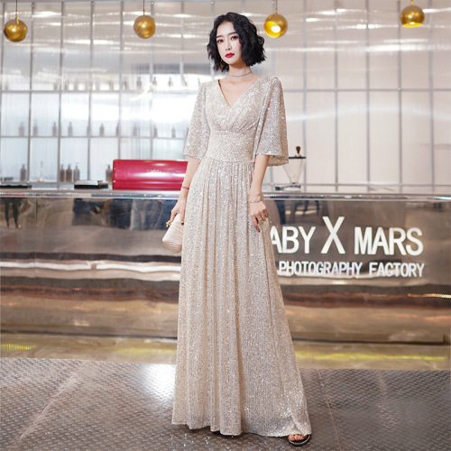 Evening Dresses cocktail party banquet dress vestido de banquete de cóctel Evening dress Sequin DRESS ZIPPER celebrity party dress dress dress person evening dress woman