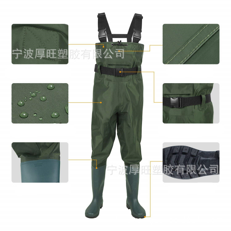 Nylon Half-Length Adult and Kidsren's One-Piece Waders Waterproof Fishing Pants Wading Pants Leather Waders Waterproof Pants Nylon Half-Length Adult and Kidsren's One-Piece Waders Waterproof Fishing Pants Wading Pants Leather Waders Waterproof Pants