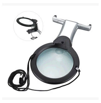 2,5-6 раз двойной светодиодный настольный ручной подвесной многофункциональный Настольный увеличительное стекло шеи вертикальное считывание 11B-1