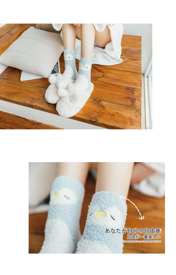 warmth thickening plush sleeping socks NSFN9368