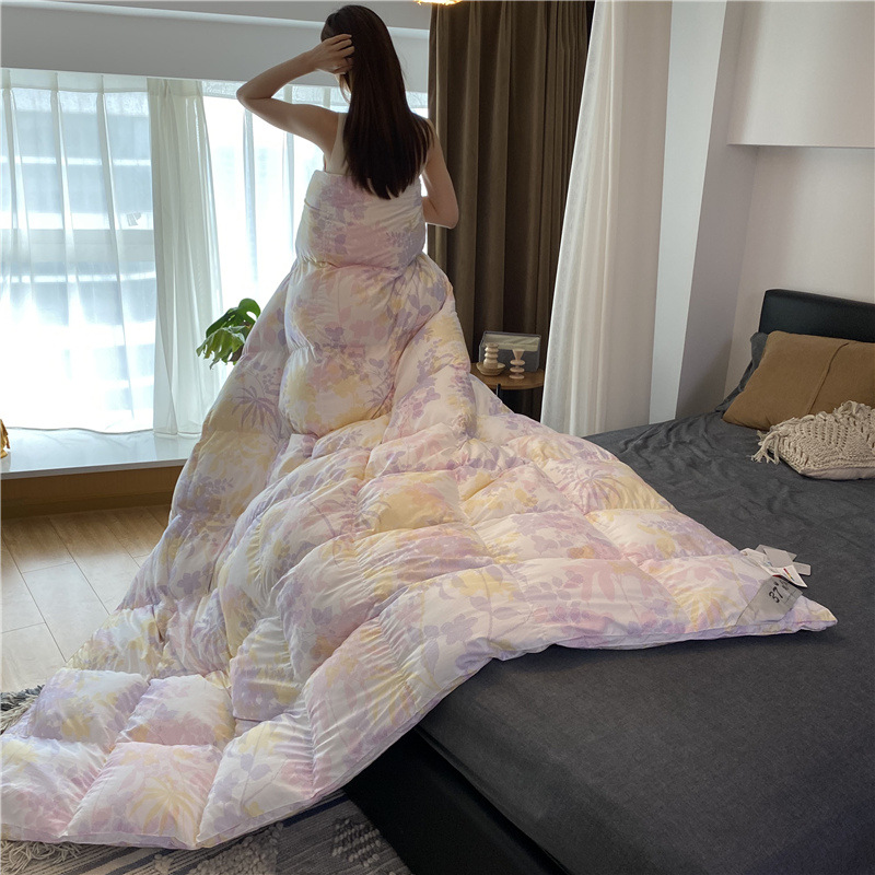 new pattern printing Goose down quilt 100 Li lining technology winter Warm size