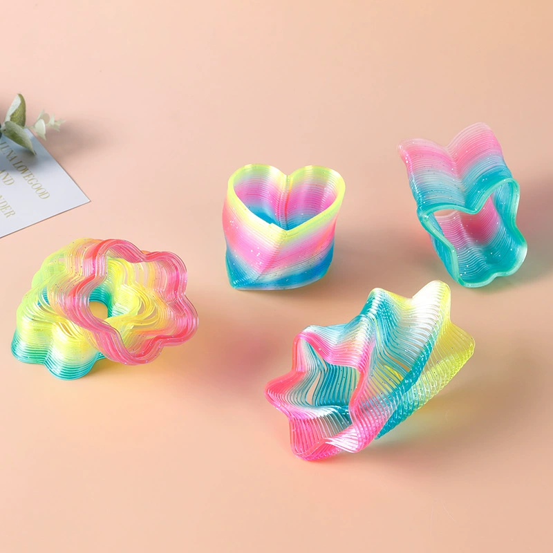 Геометрический Slinky, радужная смарт-игрушка, оптовая продажа