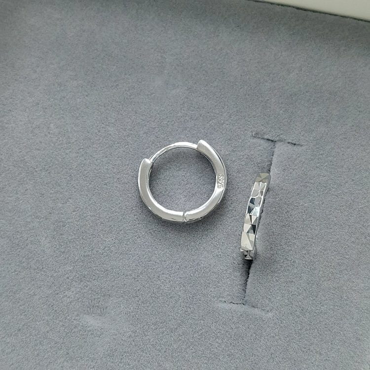 EH601778车花素银耳扣