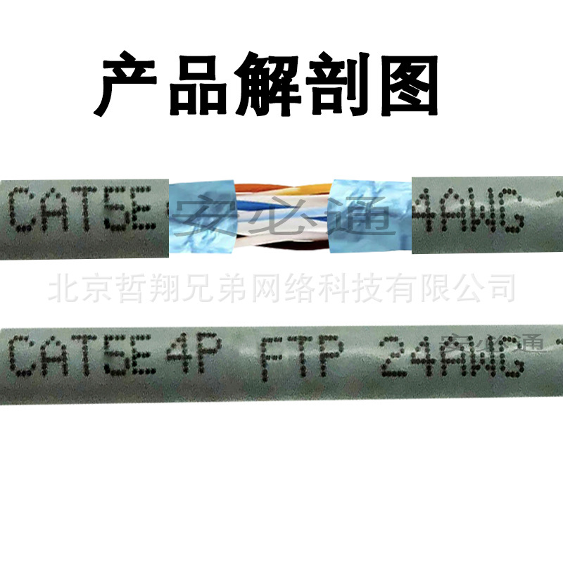 【纯铜超五类屏蔽网络跳线】cat5e成品网线1m/2/3/5/10/20/30米