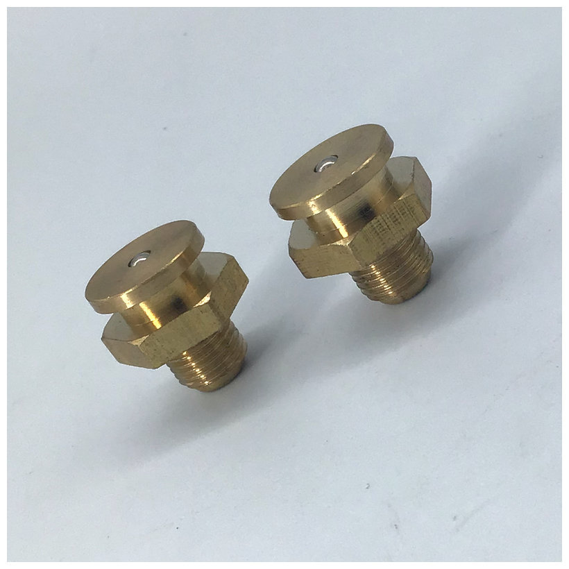 平扣式黄油嘴 纯铜平口式油嘴 船舶配件油嘴全铜 现货供应
