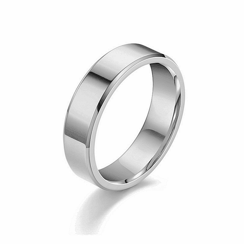 Fashion Geometric Customization Laser Engraving Stainless Steel Unisex Band Rings Men Band Rings display picture 2