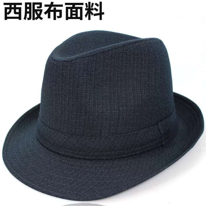 Hat men's spring and autumn hat suit material for the elderly British Jazz hat gentleman warm factory wholesale and retail