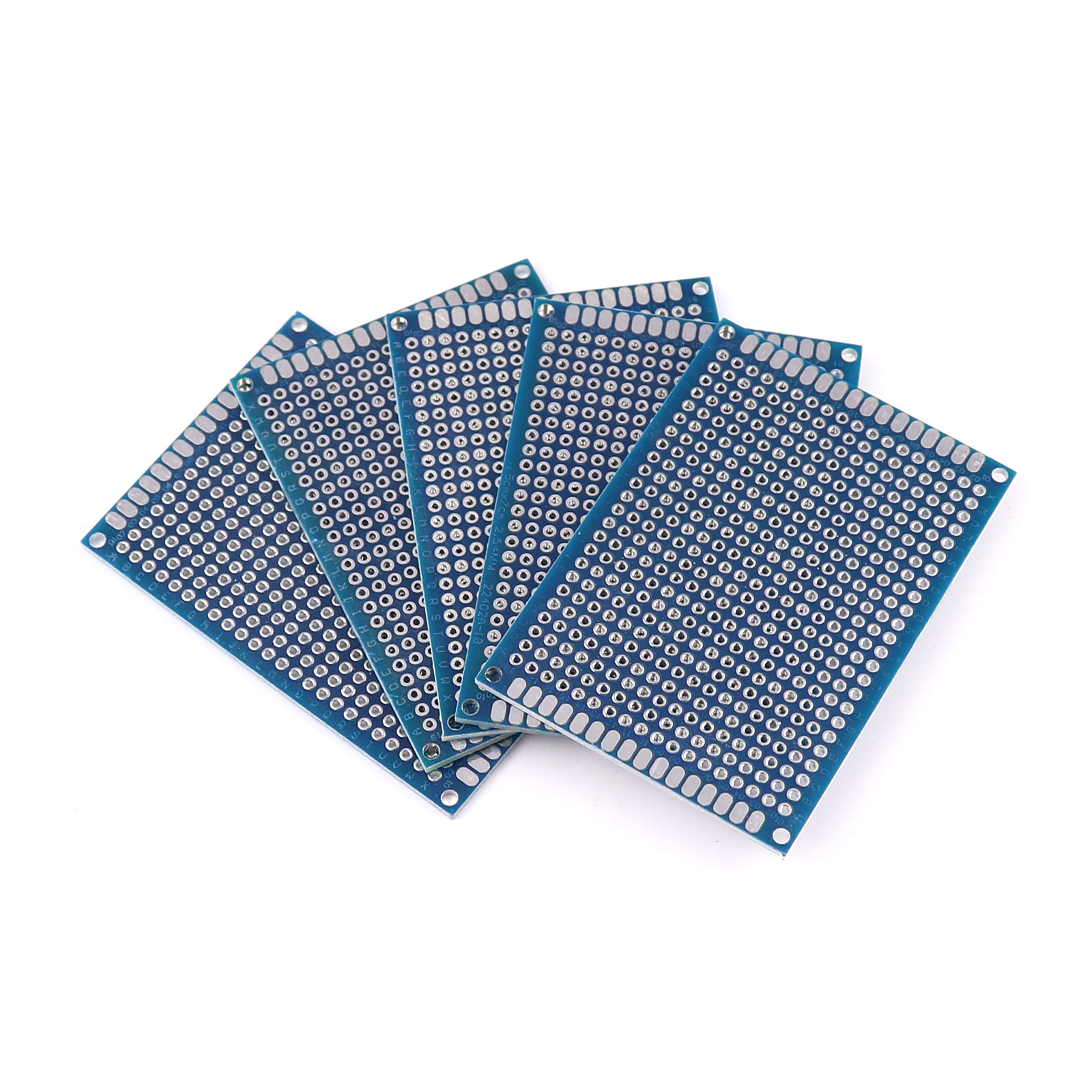 5*7CM批发pcb蓝油万能板洞洞板万用板双面喷锡玻纤环氧数控实验板