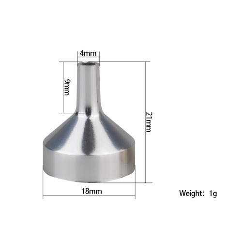 Perfume Dispensing Funnel Electrochemical Aluminum Mini Perfume Funnel Perfume Dispensing Tool Perfume Dispenser Metal Funnel
