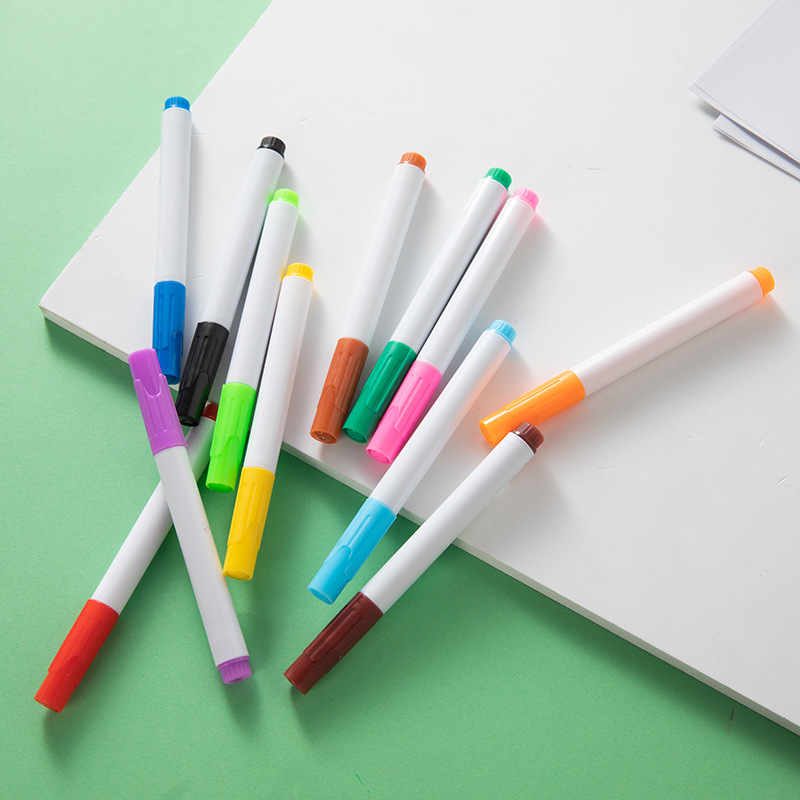 Factory direct children's whiteboard pen erasable water marker pen teaching drawing digital pen color whiteboard pen