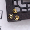 DIY jewelry headdress brass color-preserving flower core stamen with holes pendant hairpin flower headdress Hanfu handmade material B394