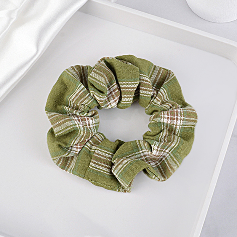 Plaid Fabric Hair Scrunchies display picture 7