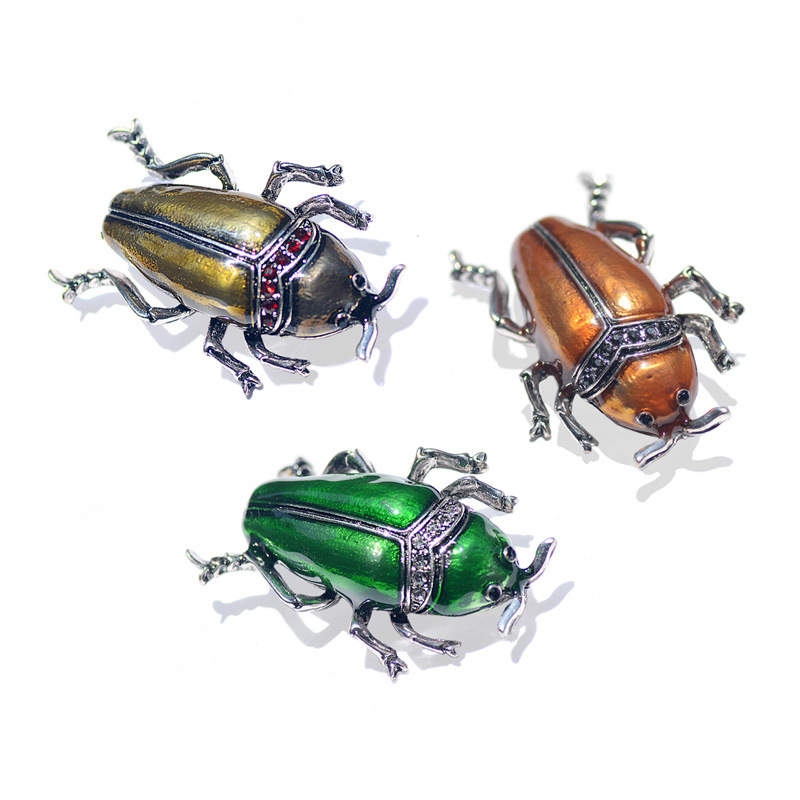 20g Weight Brooches Classification Party Occasion Retro Pin Insect Alloy Enamel Plating Unisex Brooches