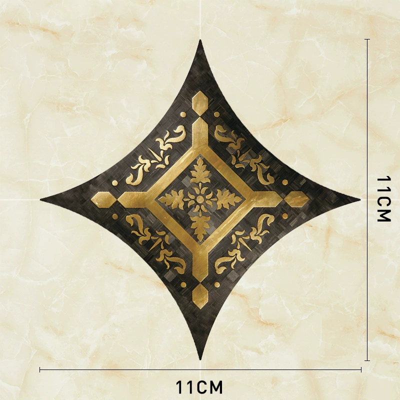 Self-Adhesive Tile Corner Decals, Waterproof Vinyl Floor Stickers, Diagonal Pattern (20/36 pcs)