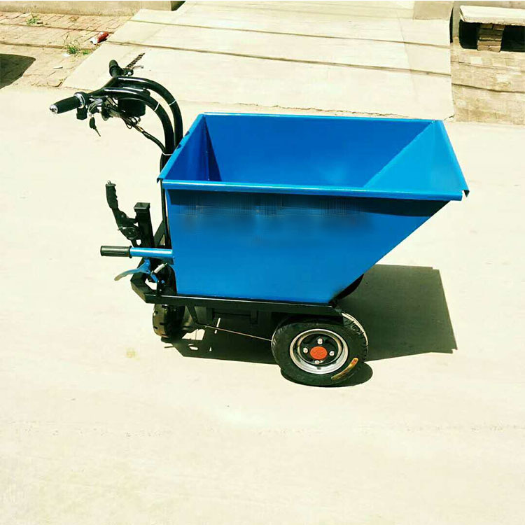 建筑工地电动灰斗车养殖场用液压自卸三轮车电动手推车 现货供应