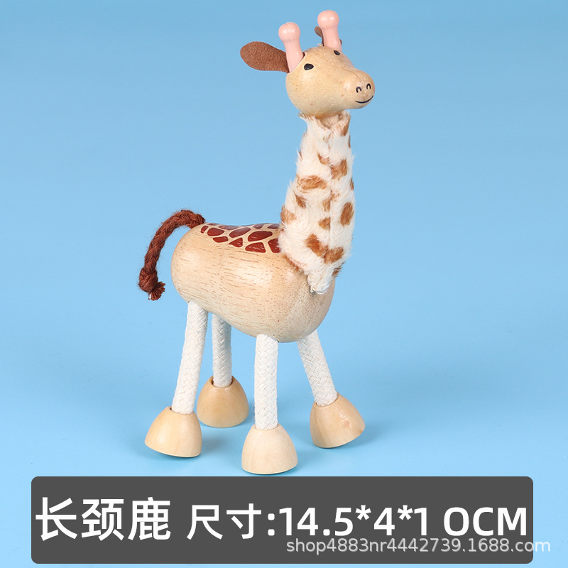 Figura Mini de Animales de Madera 18 Modelos Madera para Niños image 16