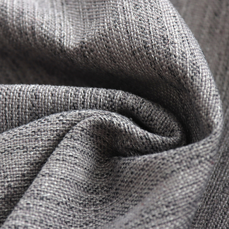 新款厂价批发加厚加密双色麻涂层仿麻布亚麻沙发抱枕窗帘面料零剪