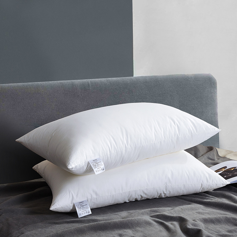 ok-100五星酒店賓館民宿床上用品枕芯枕頭 羽絲絨枕芯