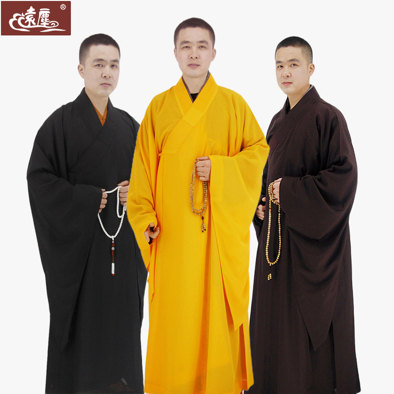 Haiqing Buddhist clothes Monk Puja Supplies men and women Robes Sengfu Four seasons Robe Sengyi