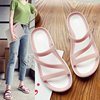 Toner, slippers, summer sandals, beach footwear, slide, loose fit, season 2021, Korean style