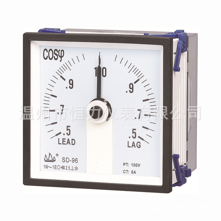 厂家直销帆船牌96型240°功率因数表指针式功率测量仪表