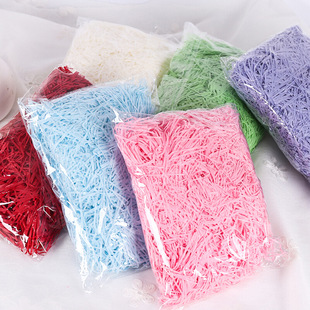Rafi grass silk filler shredded paper fruit candy box gift box packaging ceramic filling paper 100 g/bag wholesale