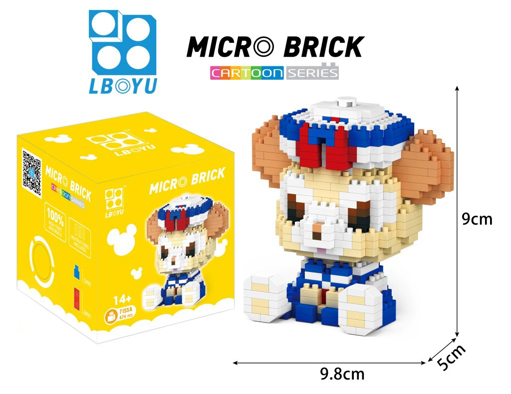 BY частички конструктор маленькие частичные игрушки вставки творческий diy7150A-7155A серия уличные лотки игрушки оптом