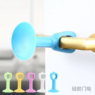 硅胶门吸免打孔隐形门把手防碰墙家用吸门器定位吸盘静音塑料墙吸