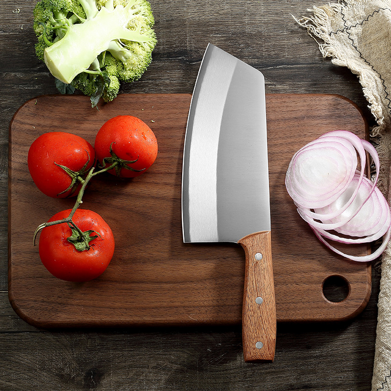 厂家现货不锈钢菜刀家用切片刀厨房刀具套装商业酒店刀具一件代发|ms