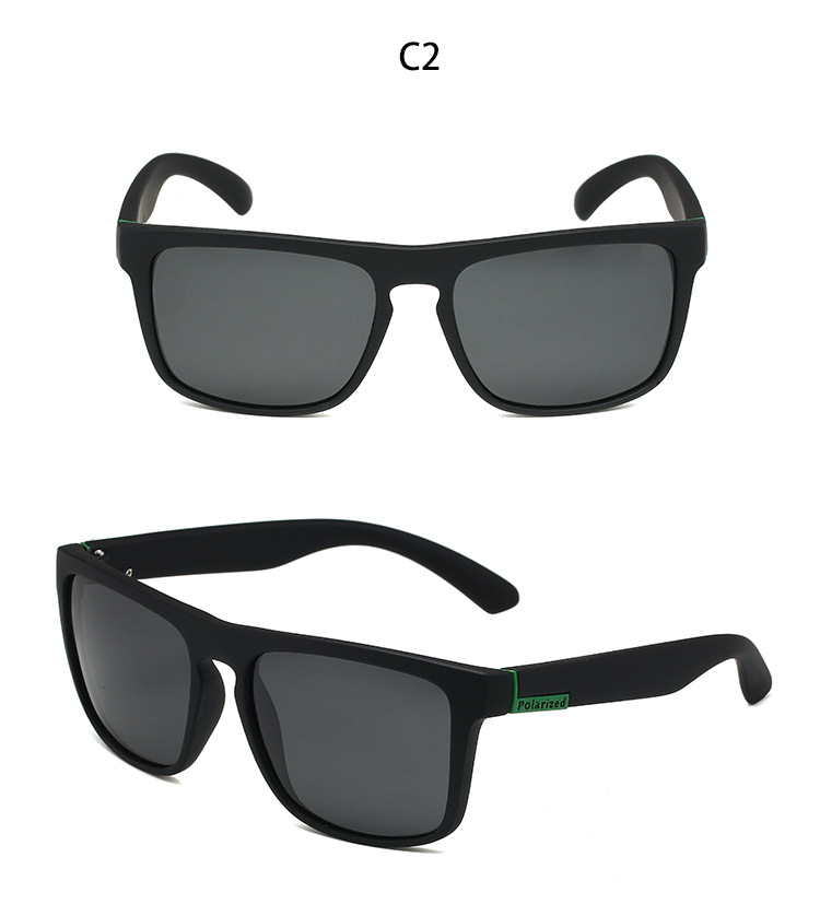 50g Weight Simple Style Sports Geometric PC Polarized UV400 Protection Square Full Frame Men's Sunglasses