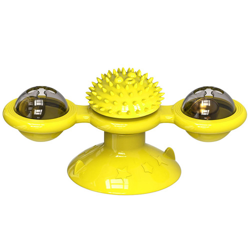 Pet products, suction cup, rotating, self-playing, windmill, cat teeth grinding, turntable, cat toy, scratching and rubbing device 1