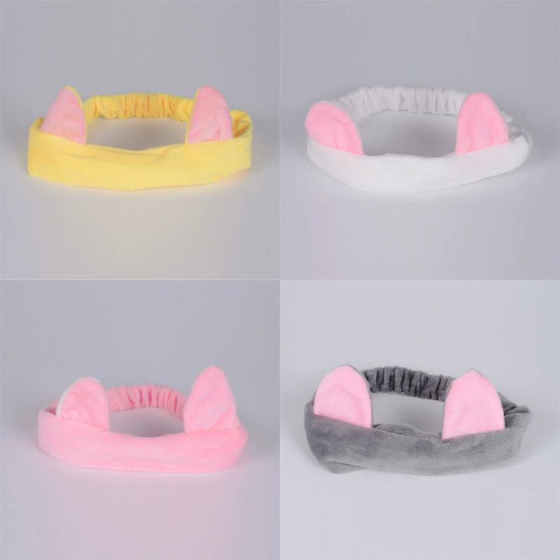Cute three dimensional elastic headband for face washing, Korean style