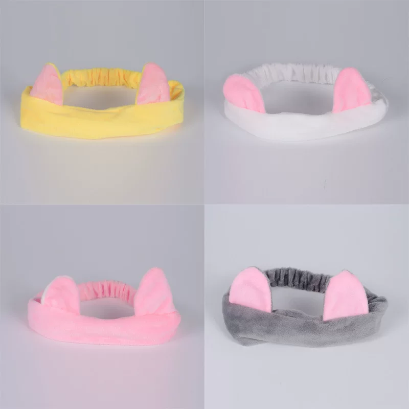 Cute three dimensional elastic headband for face washing, Korean style