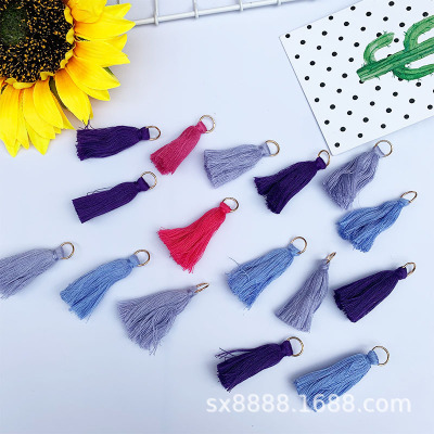 direct deal 6CM Cotton tassels Golden Circle DIY clothing Earrings parts manual Jewelry Material Science