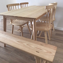 白蠟木餐桌椅現代簡約北歐風實木家具西餐廳咖啡桌原木長方形飯桌